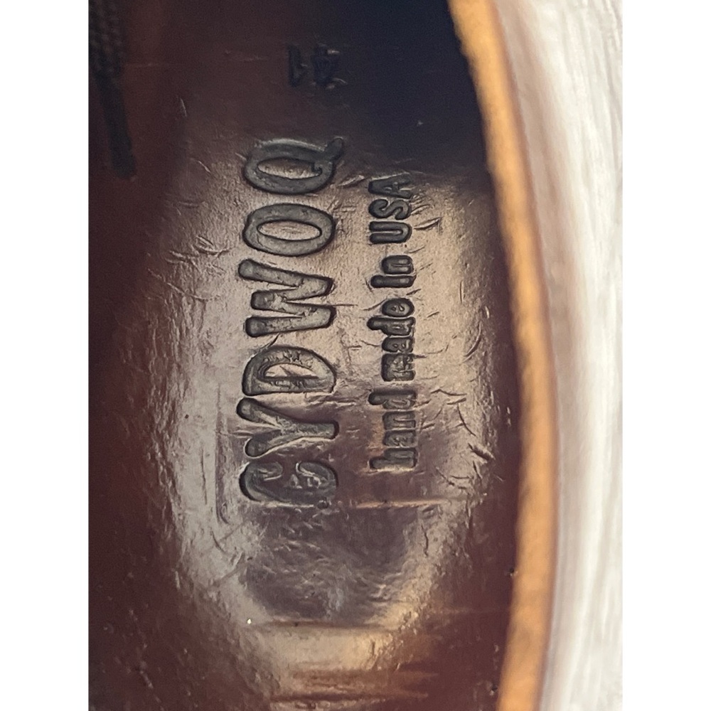 CYDWOQ Curve Cognac Brown Leather Lace-up Shoes Sz 7.5 (41) - Picture 8 of 12